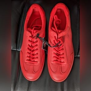 Zara men's red Vans-lookalike old school sk8 skate shoes sneakers by Zara size 9
